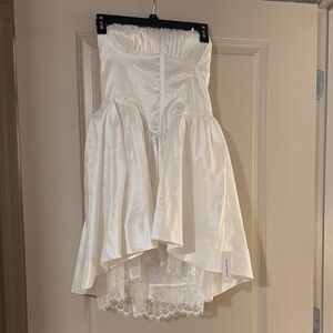 NWT For Love and Lemons white mini dress, after party wedding dress